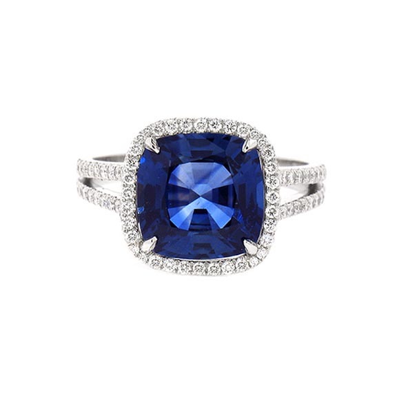 sapphire engagement ring large