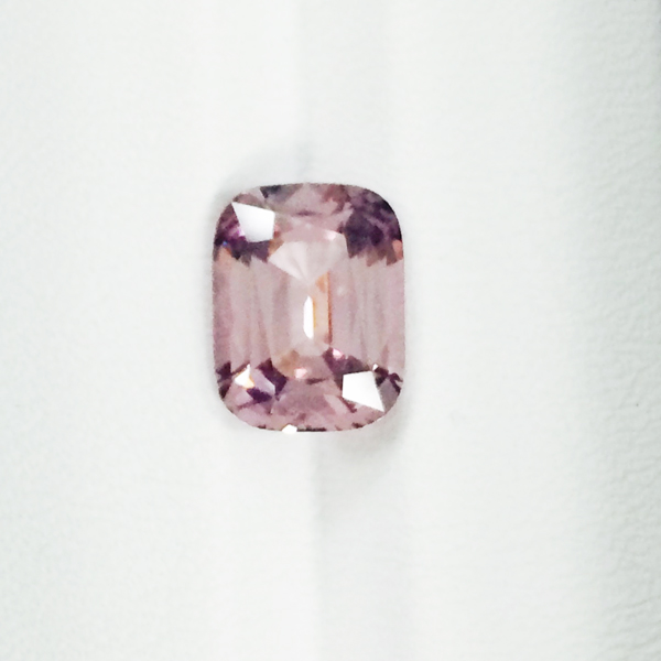 Peach cushion sapphire