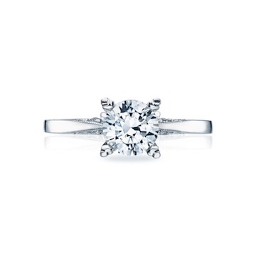 simple round diamond engagement ring