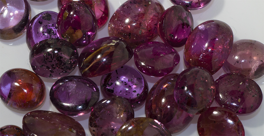 cabochon malaya garnet loose
