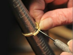 Jeweler Working on a ring
