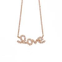 cursive love necklace online