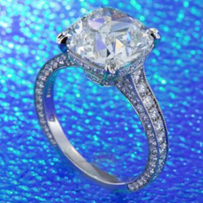 Cushion Diamond Engagement Ring 