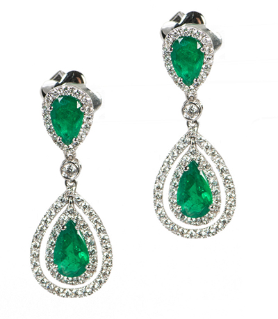 Emerald Earrings Drop Online