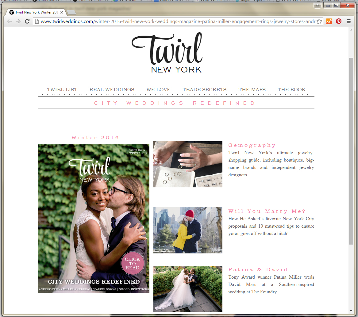 twirl magazine weddings bridal new york